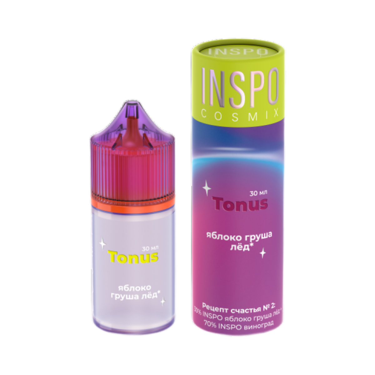 INSPO COSMIX TONUS Яблоко груша лед 30мл.20мг.