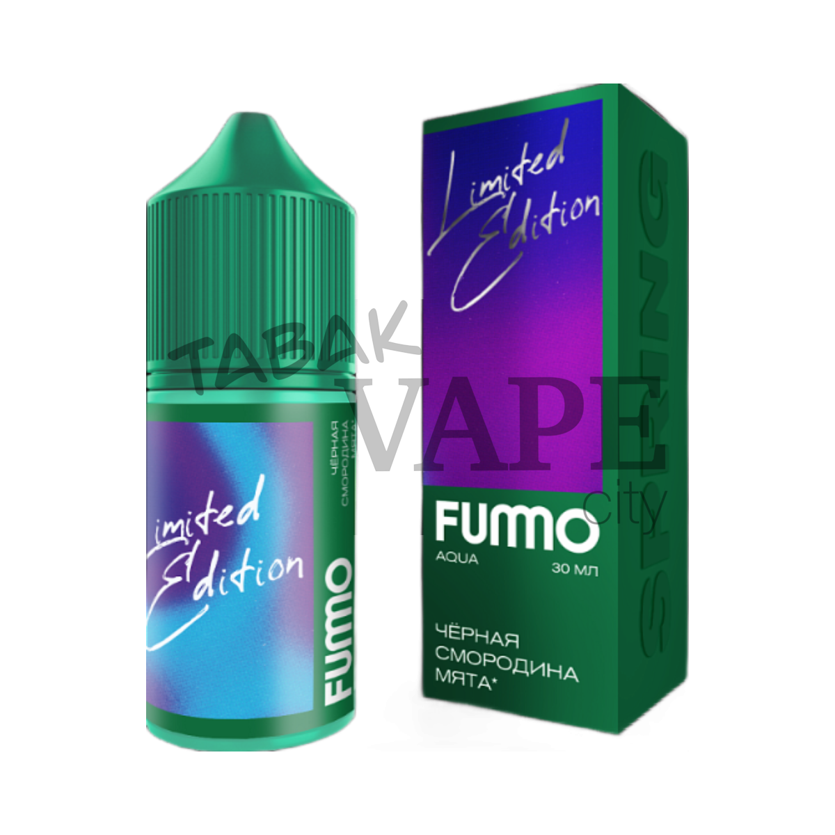 FUMMO AQUA SPRING Черная смородина мята 30мл.20мг.