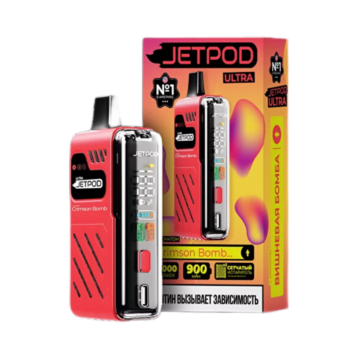 JETPOD ULTRA 14000 Вишня с игристым 2%