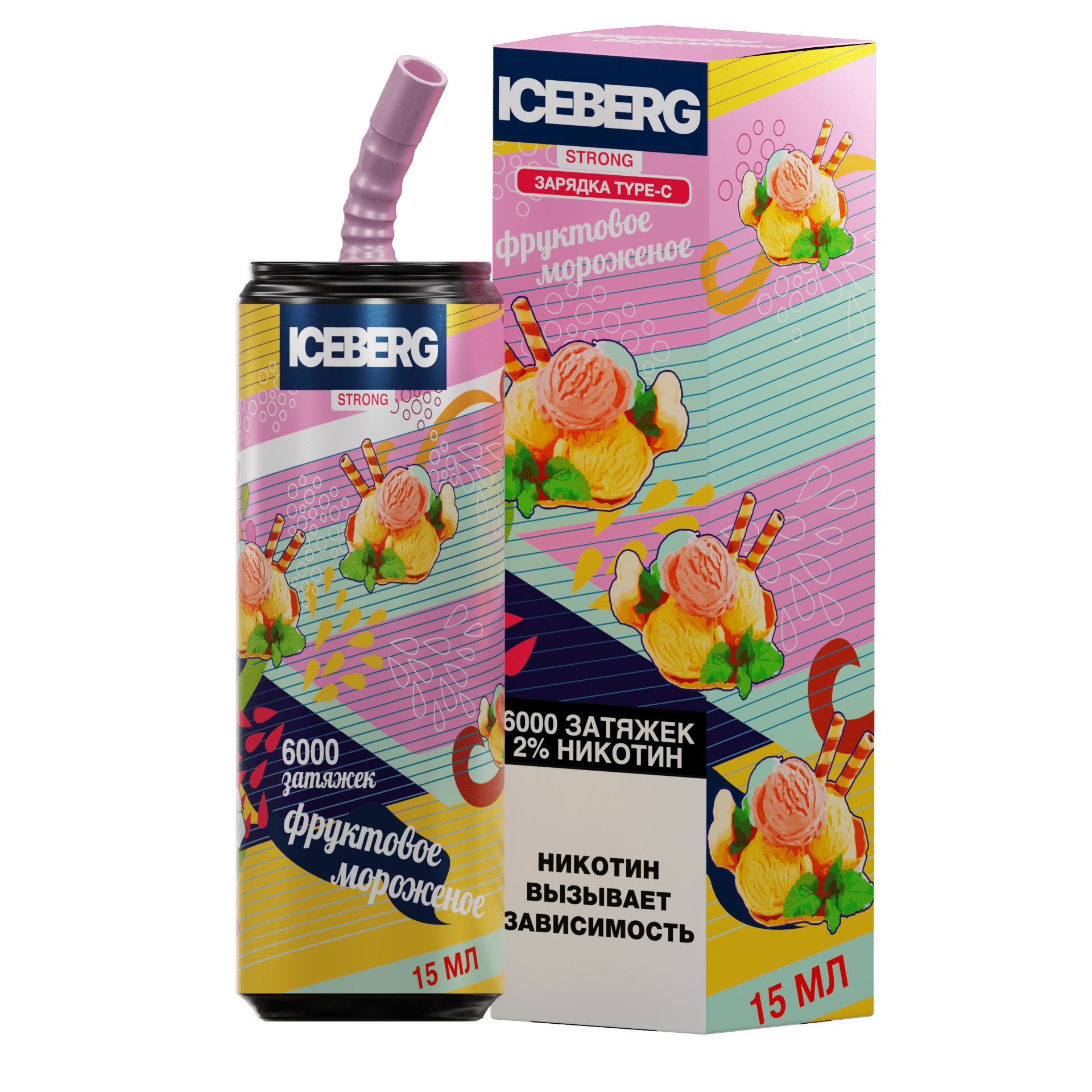 ICEBERG XXL 6000 Фруктовое мороженое 2%