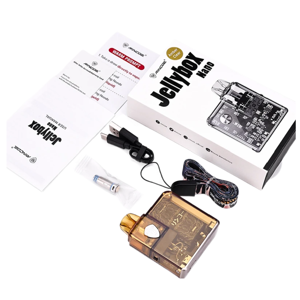 RINCOE Jellybox Nano X 1000mAh Pod Kit Raijin RK-025RJ