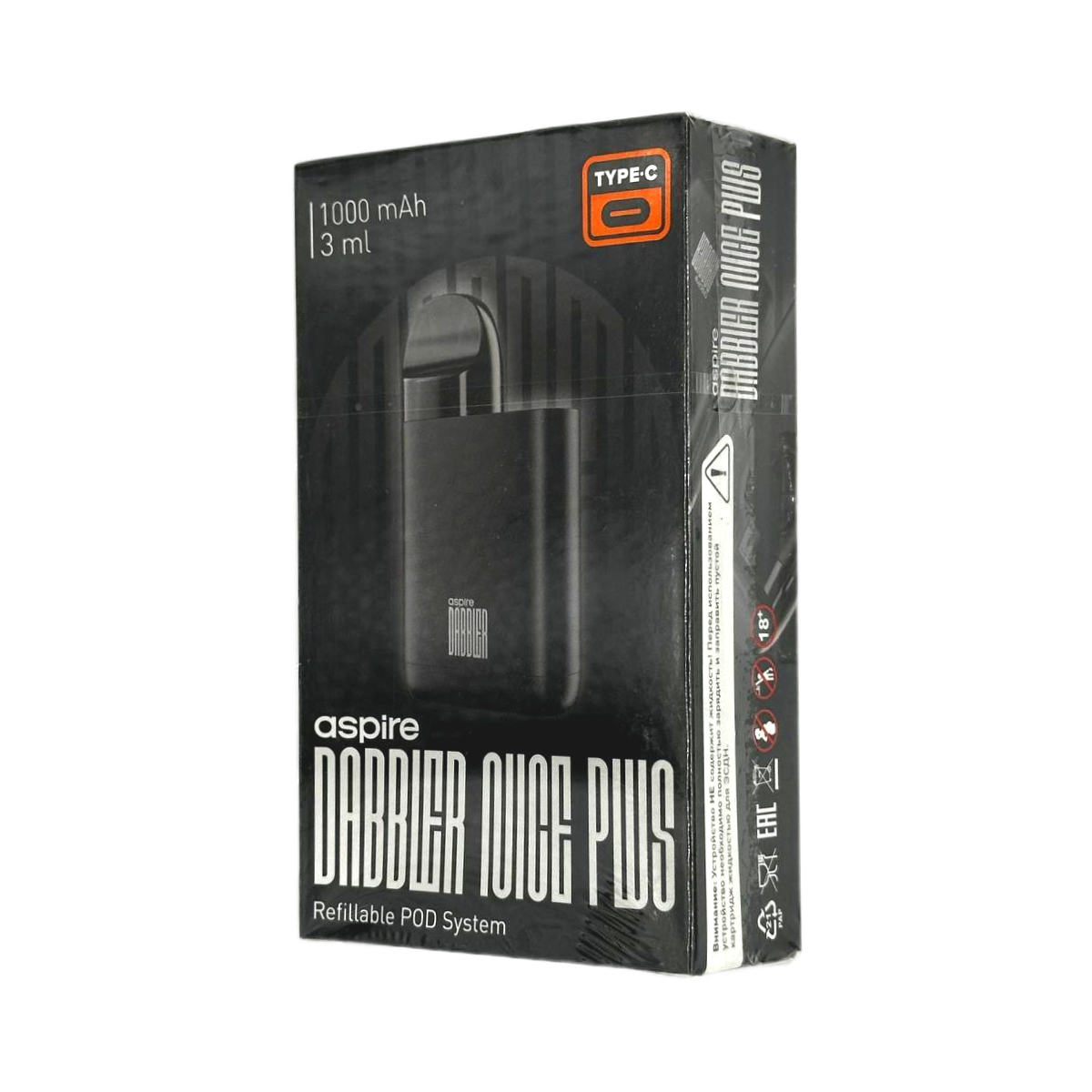 BRUSKO DABBLER NICE PLUS 1000 mAh Черный