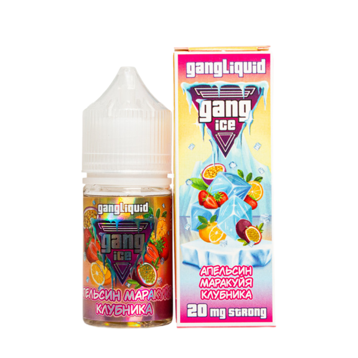 GANG ICE Strong Апельсин маракуйя клубника 30мл 2%