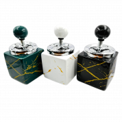 Пепельница TVC керамическая мрамор /крутящий элемент D8.5см.