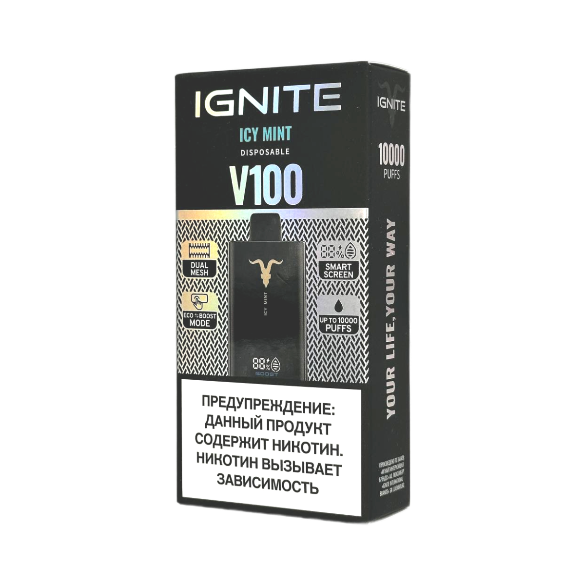 IGNITE V 100 10000 Ледяная мята 2%