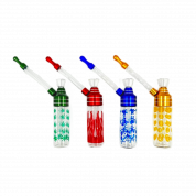 Бонг TVC 12.5см карманный прозрачный с рисунком