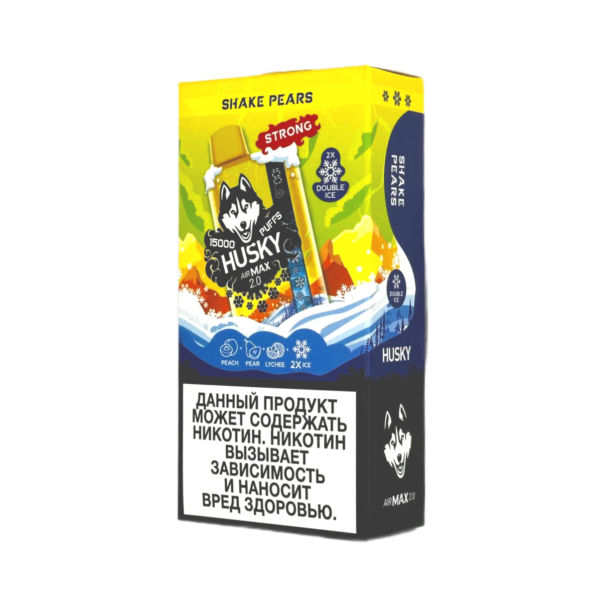 HUSKY AIRMAX 2.0 15000 Strong Персик груша личи с холодком 2%