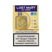 Картридж LOST MARY CD 10000 Лимонад персик вишня 2%