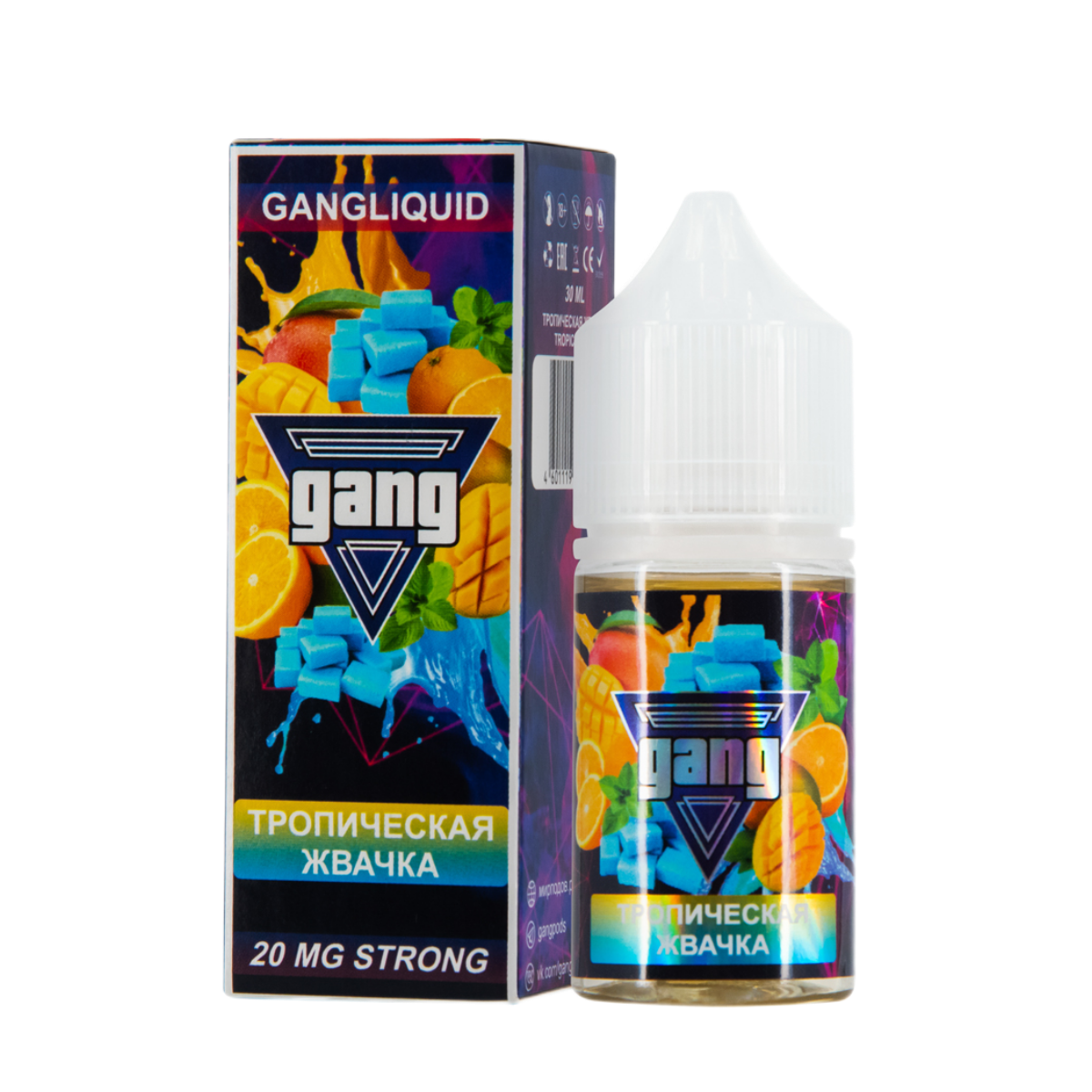 GANG Strong Тропическая жвачка 30мл 4.5%