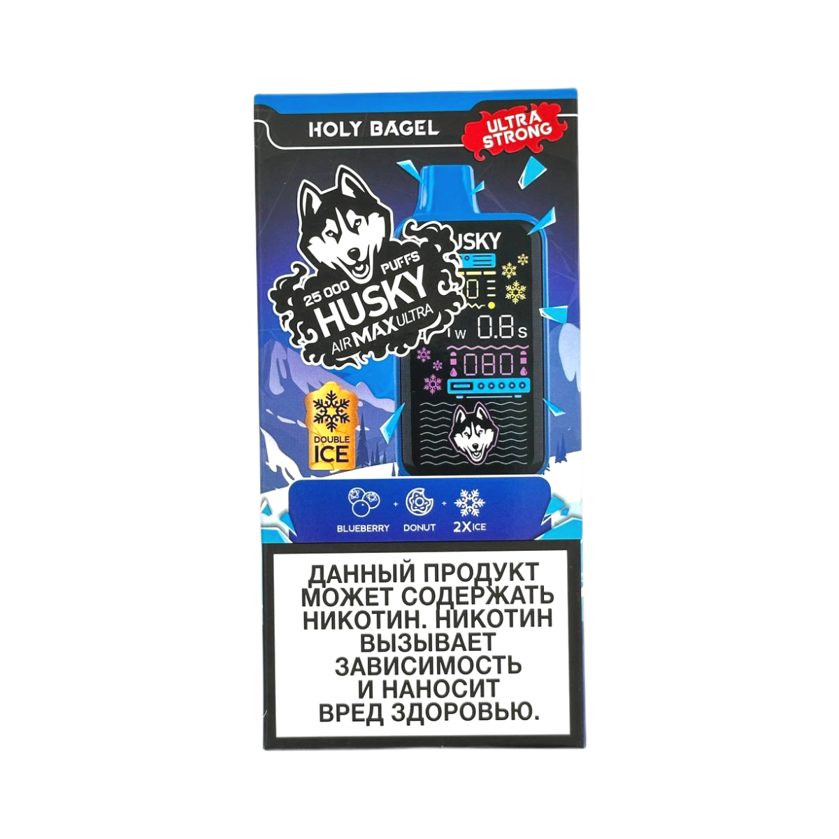HUSKY AIRMAX ULTRA 25000 Черничный пончик strong 2%