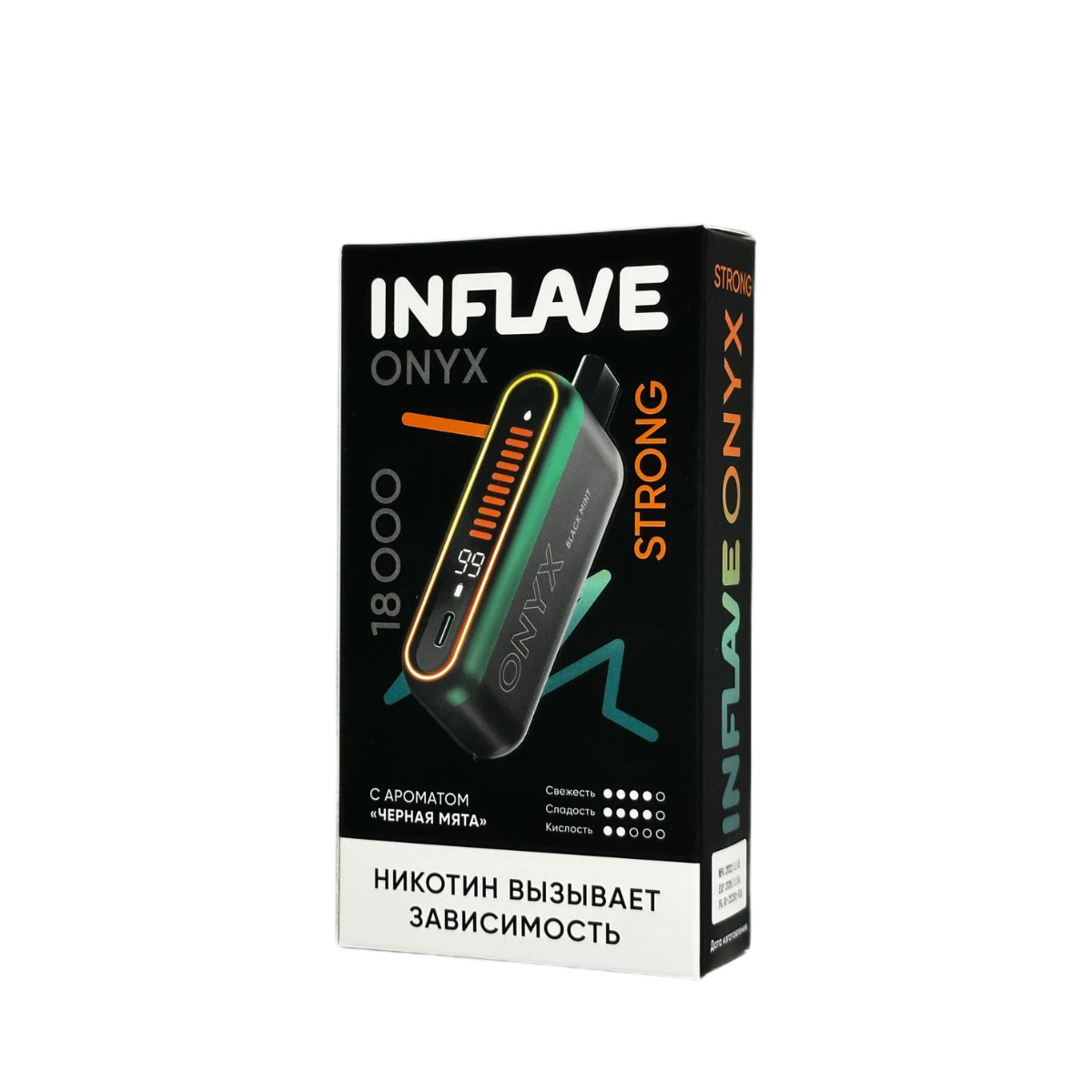 INFLAVE ONYX 18000 Strong Черная мята