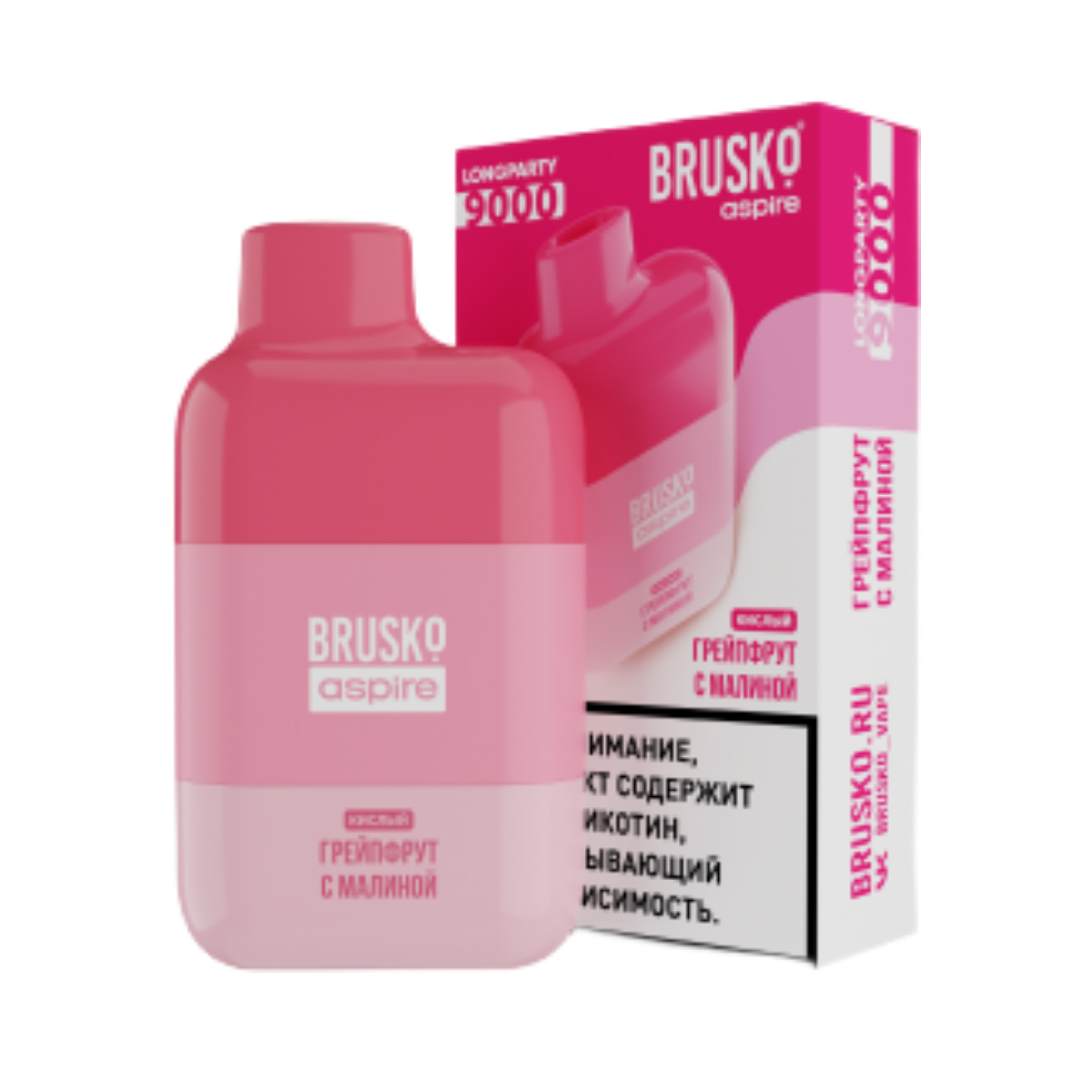 BRUSKO LONGPARTY 9000 Грейпфрут с малиной кислый 2%