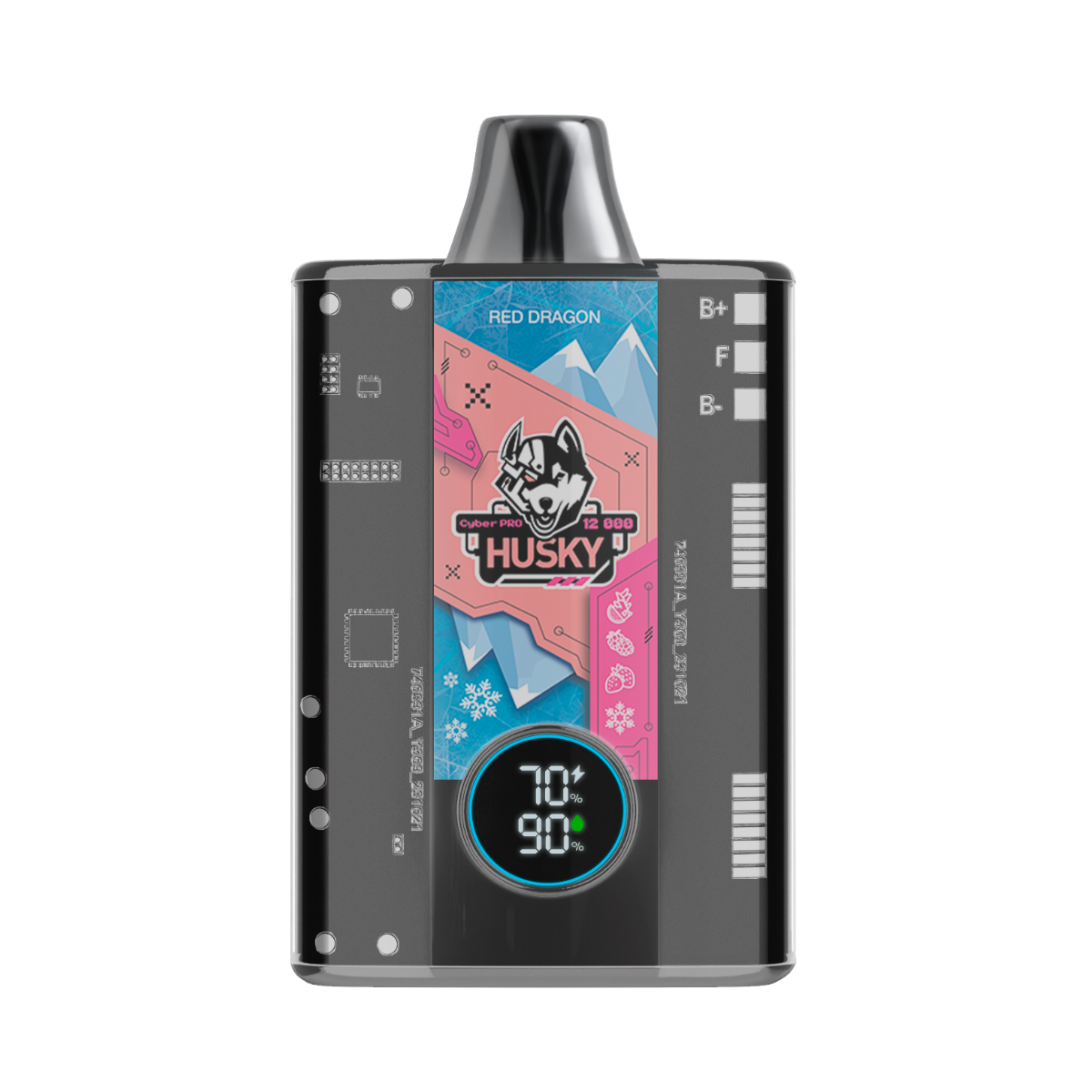 HUSKY CYBER PRO 12000 Драгонфрут клубника малина лед 2%