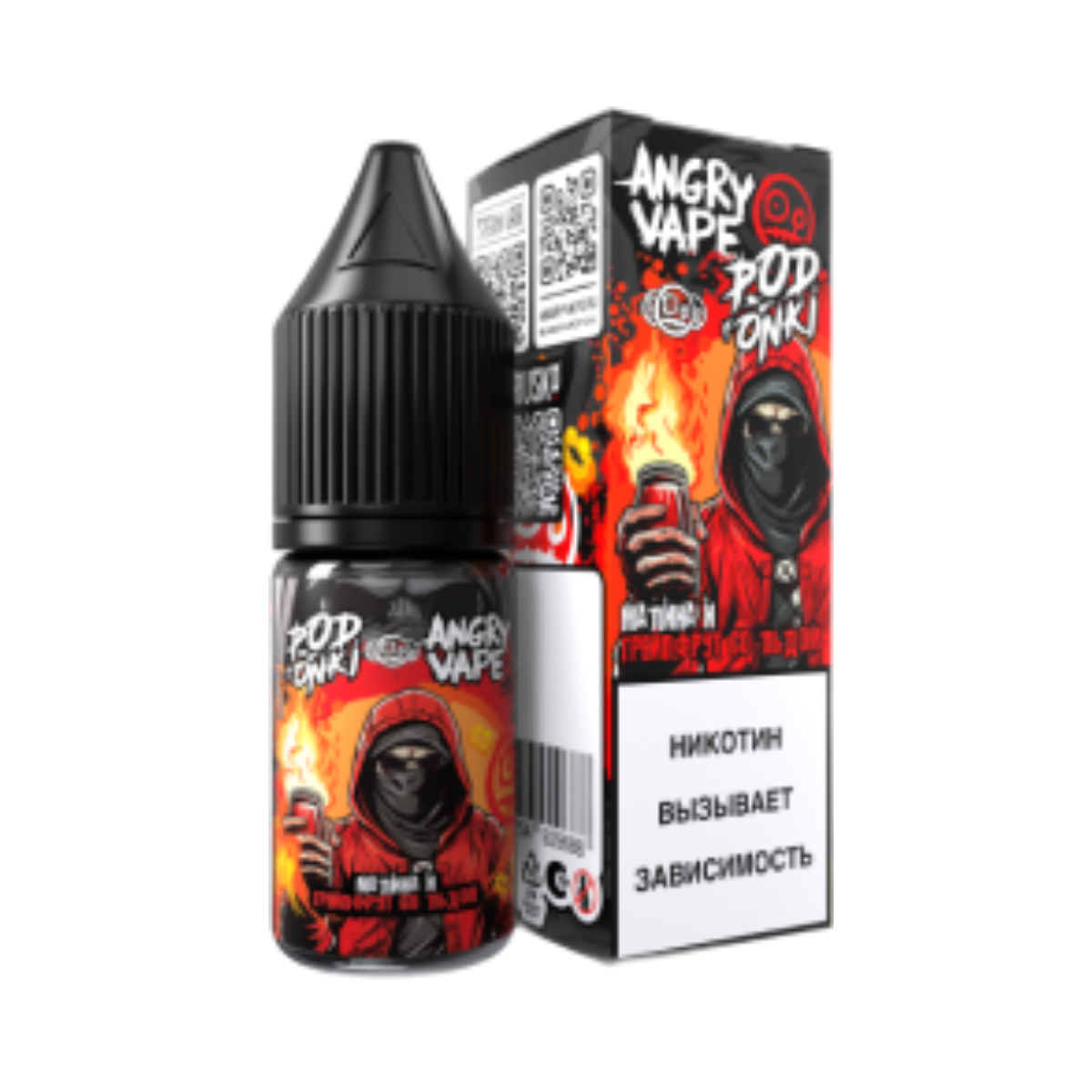 Angry Vape & POD ONKI Малина и грейпфрут 10мл.20мг.