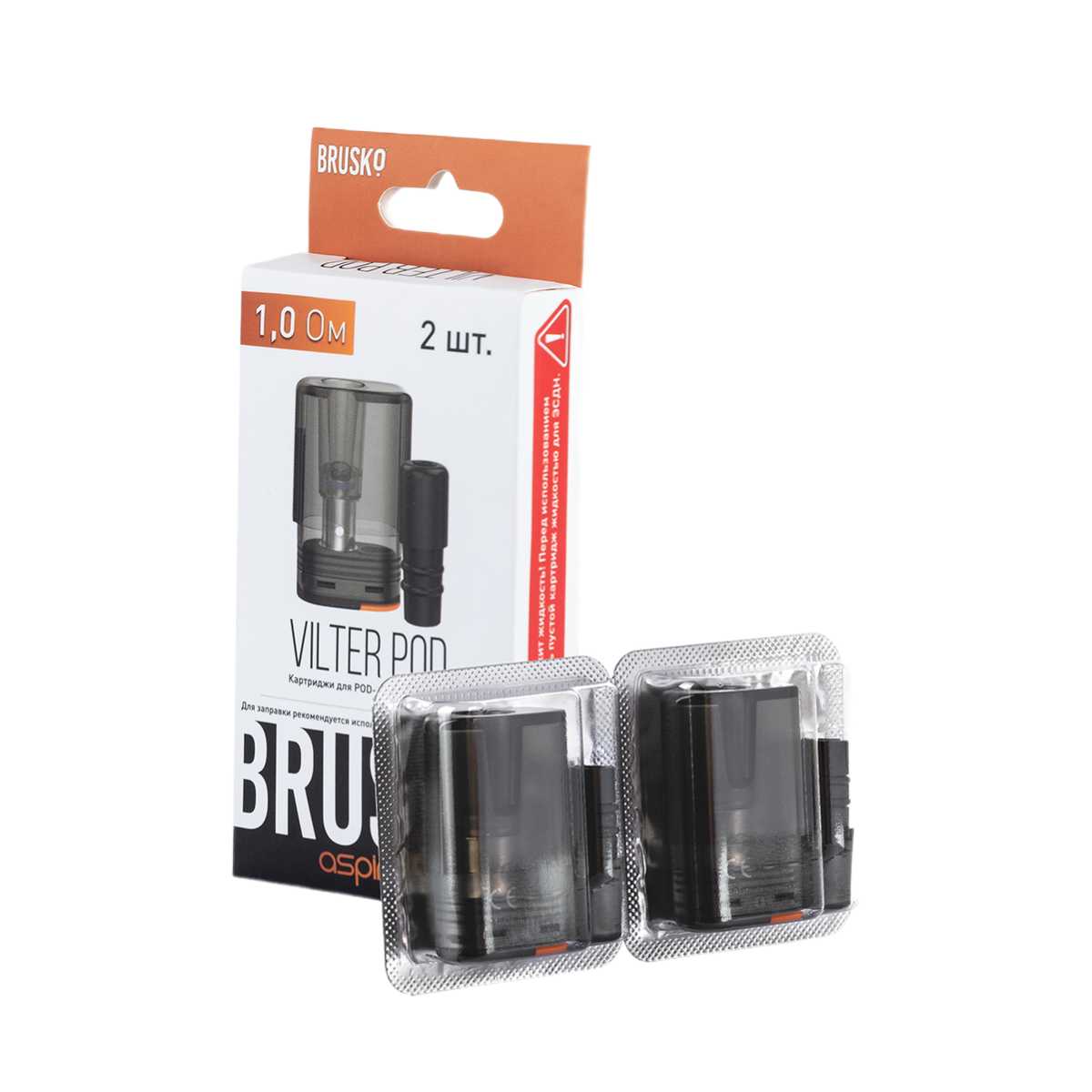 Картридж BRUSKO MINICAN VILTER 1.0 Ом (уп. 2 шт)