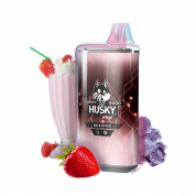 HUSKY CYBER NEW 8000 Молочный коктейль клубника лёд 2%
