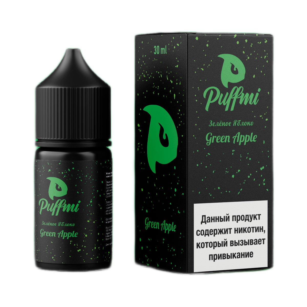 PUFFMI Зелёное яблоко 30мл.20мг.