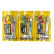 Трубка Блистер TVC металл с гриндером и сеткой Серая с рисунком L7/D3 см.