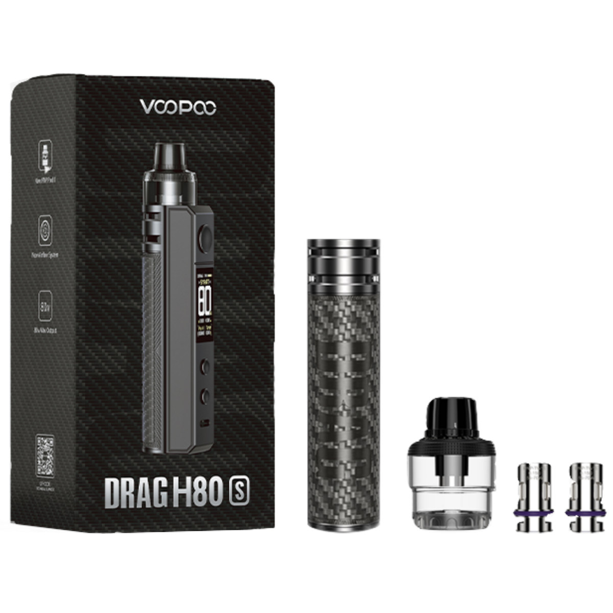 Voopoo DRAG H80s Pod Kit 80W Diamond Blue