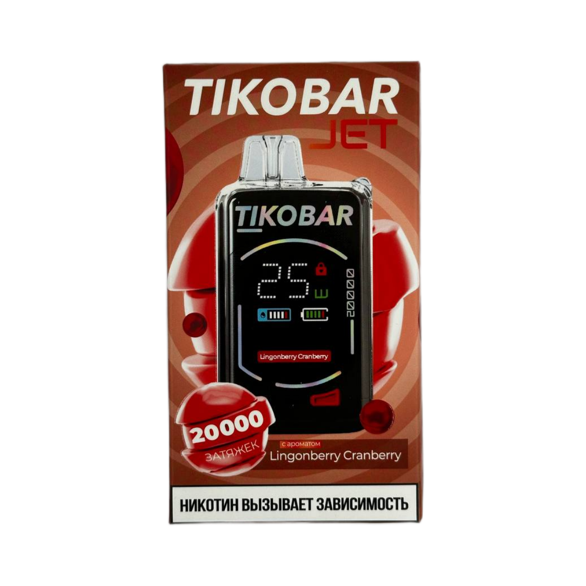 TIKOBAR JET 20000 Брусника клюква 2%