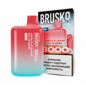 BRUSKO MAGIC 3000 Арбуз и дыня со льдом 2%