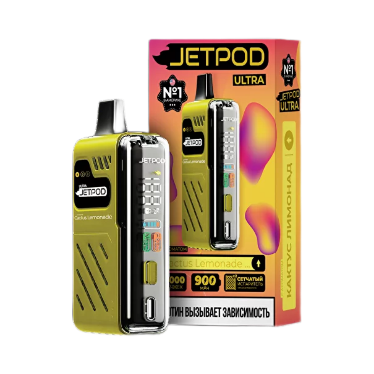JETPOD ULTRA 14000 Кактус лимонад 2%