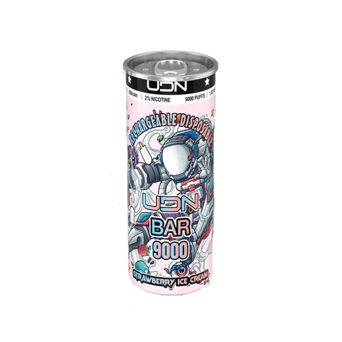 UDN BAR 9000 Клубничное мороженое 2%