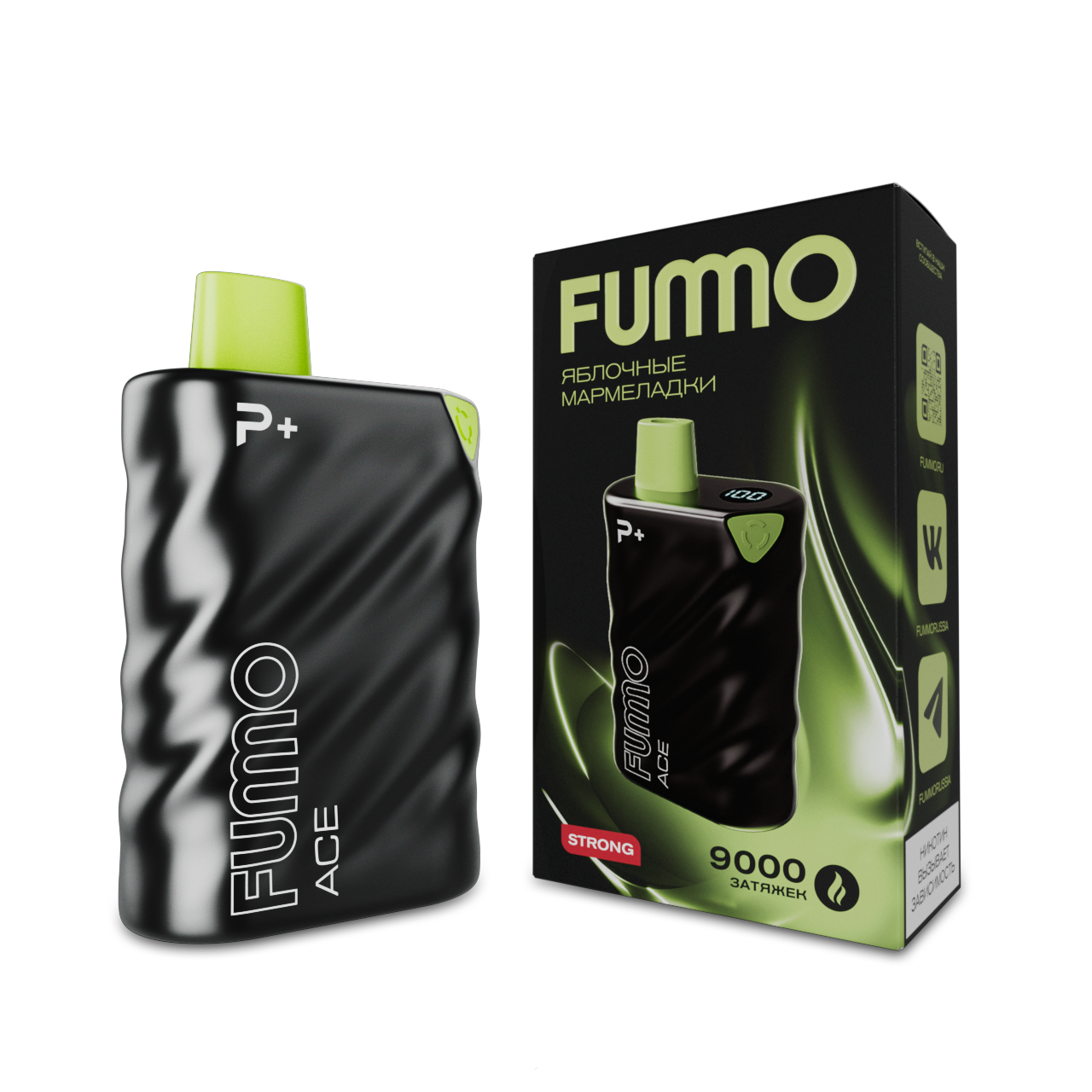 FUMMO ACE 9000 Яблочные мармеладки 2%