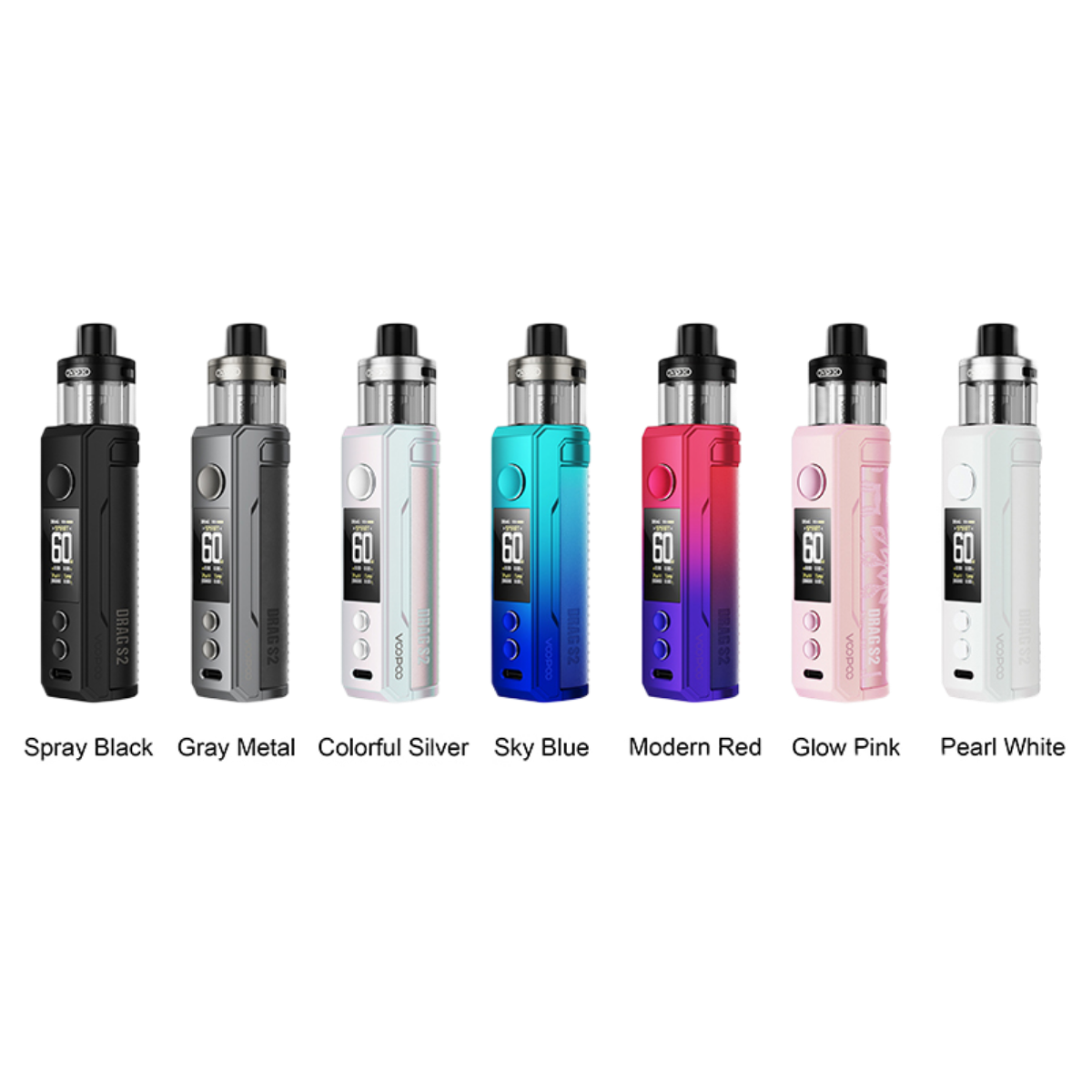 Voopoo DRAG S2 Pod-Mod 2500mAh Kit Modern Red VP-155E
