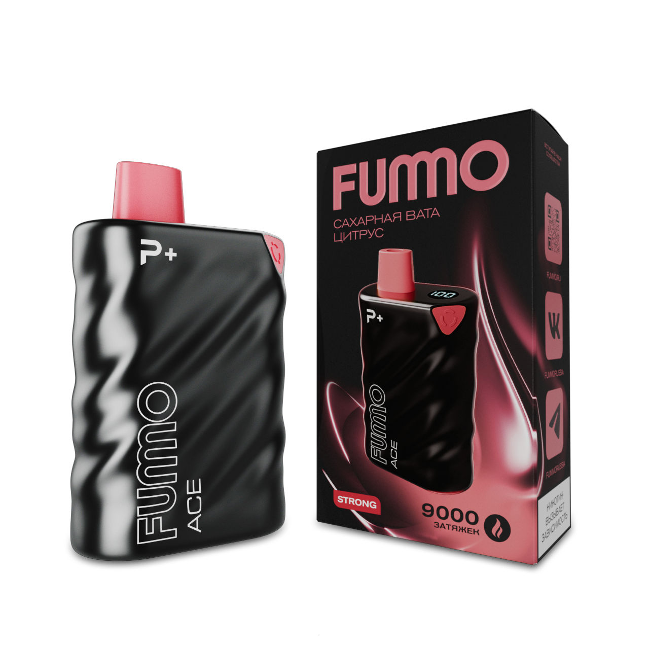 FUMMO ACE 9000 Сахарная вата цитрус 2%