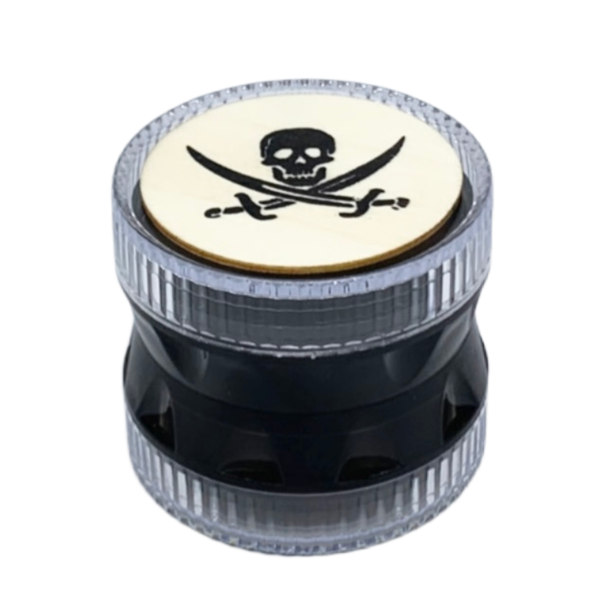 Гриндер пласт. бол. тройной Череп/Клевер D6 см. GP-195