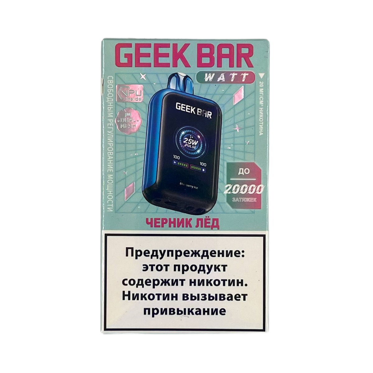 GEEK BAR WATT 20000 Черника лед 2%