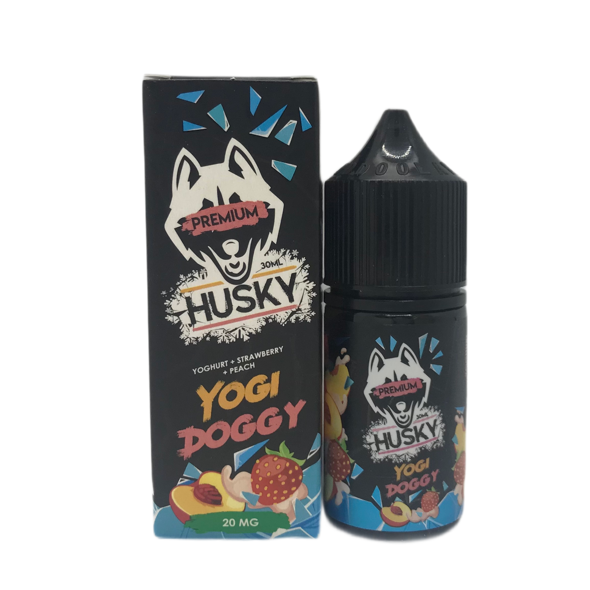 HUSKY Premium Ледяной йогурт персик клубника 30 мл 2%