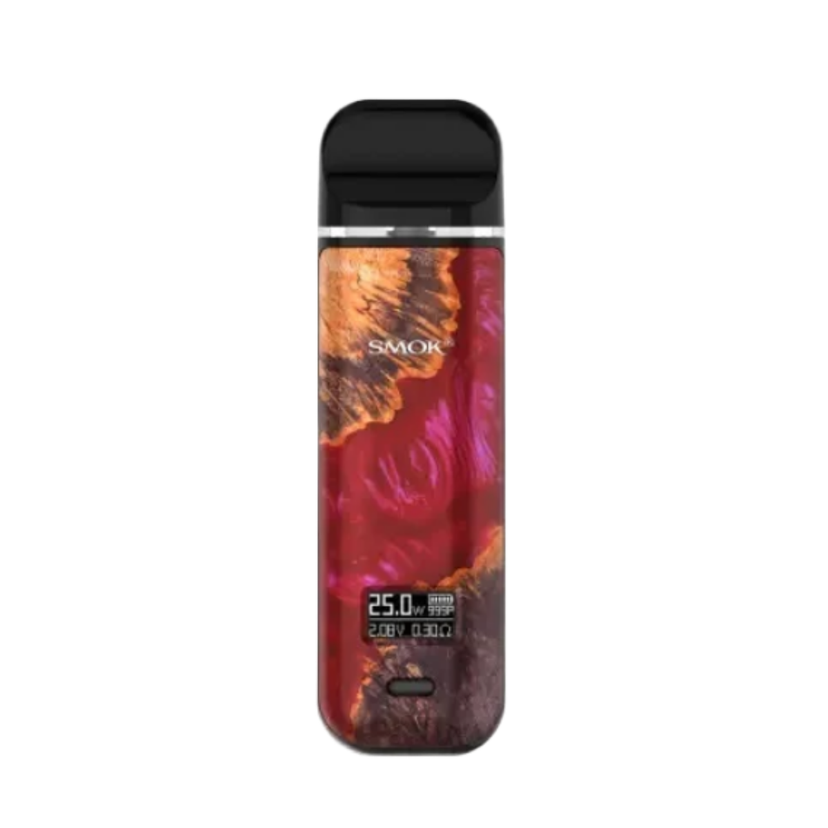 SMOK NOVO X 800mAh Pod Kit SMOK-061G Red Stabilizing Wood
