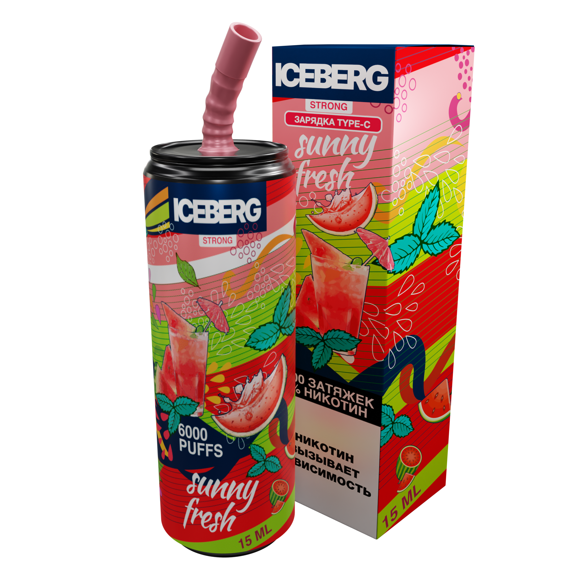 ICEBERG XXL 6000 Арбузный лимонад с мятой айс 2%