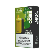 HQD CLICK + картр. 5500 Лимон мята