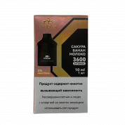 Картридж ATTACKER К-TWO 3600 Сакура банан молоко 10 мл 2%