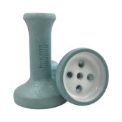 Кальянная чашка керамическая ОБЛАКО MONO Black голубой с белой