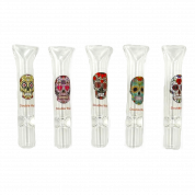 Трубка TVC пипетка толстая с кристаллами L7см/D1.2см