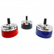 Пепельница TVC металл Металлик цветная /крутящий элемент D10см.