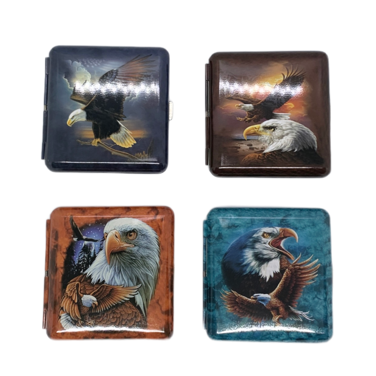 Портсигар Орел цветной р/з (20 сиг.) CCM-15