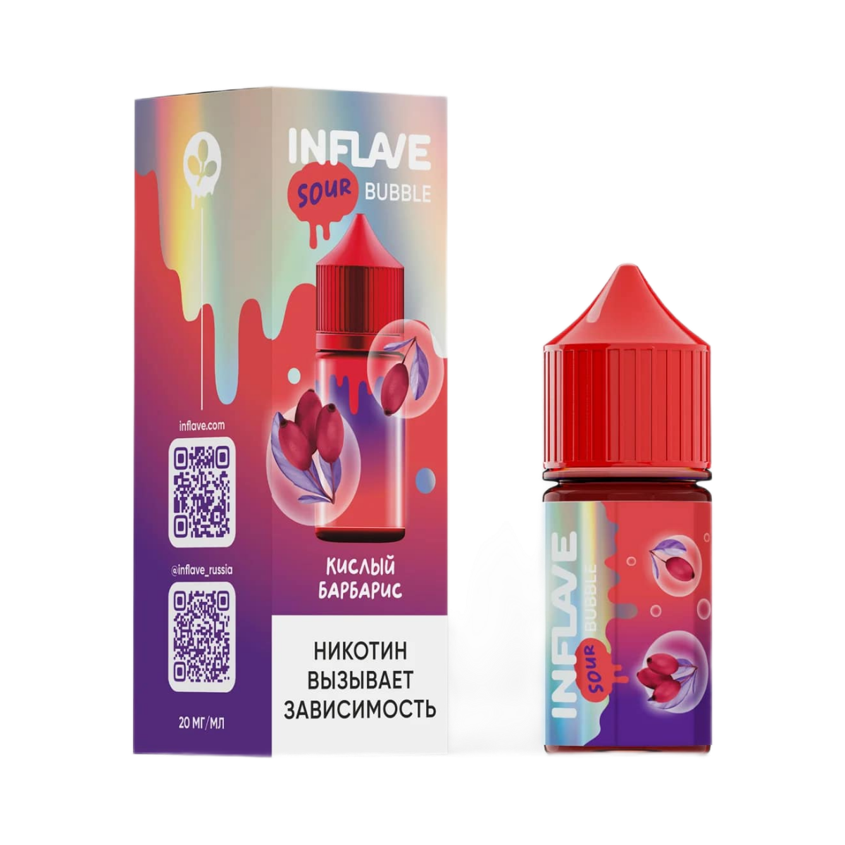 INFLAVE BUBBLE Кислый барбарис 30мl. 2%