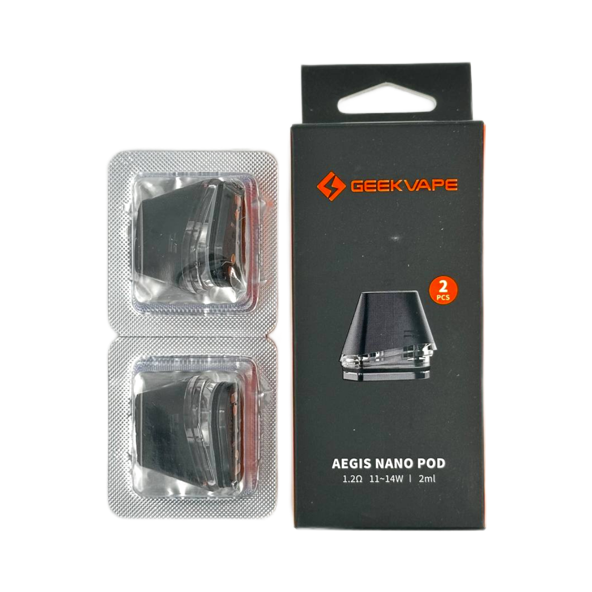 Geek Vape Aegis Nano Pod 1.2ohm, 2ml Black (в упак. 2 шт.)
