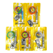 Трубка Блистер TVC металл с гриндером и сеткой Металл с резьбой L8/D3 см.