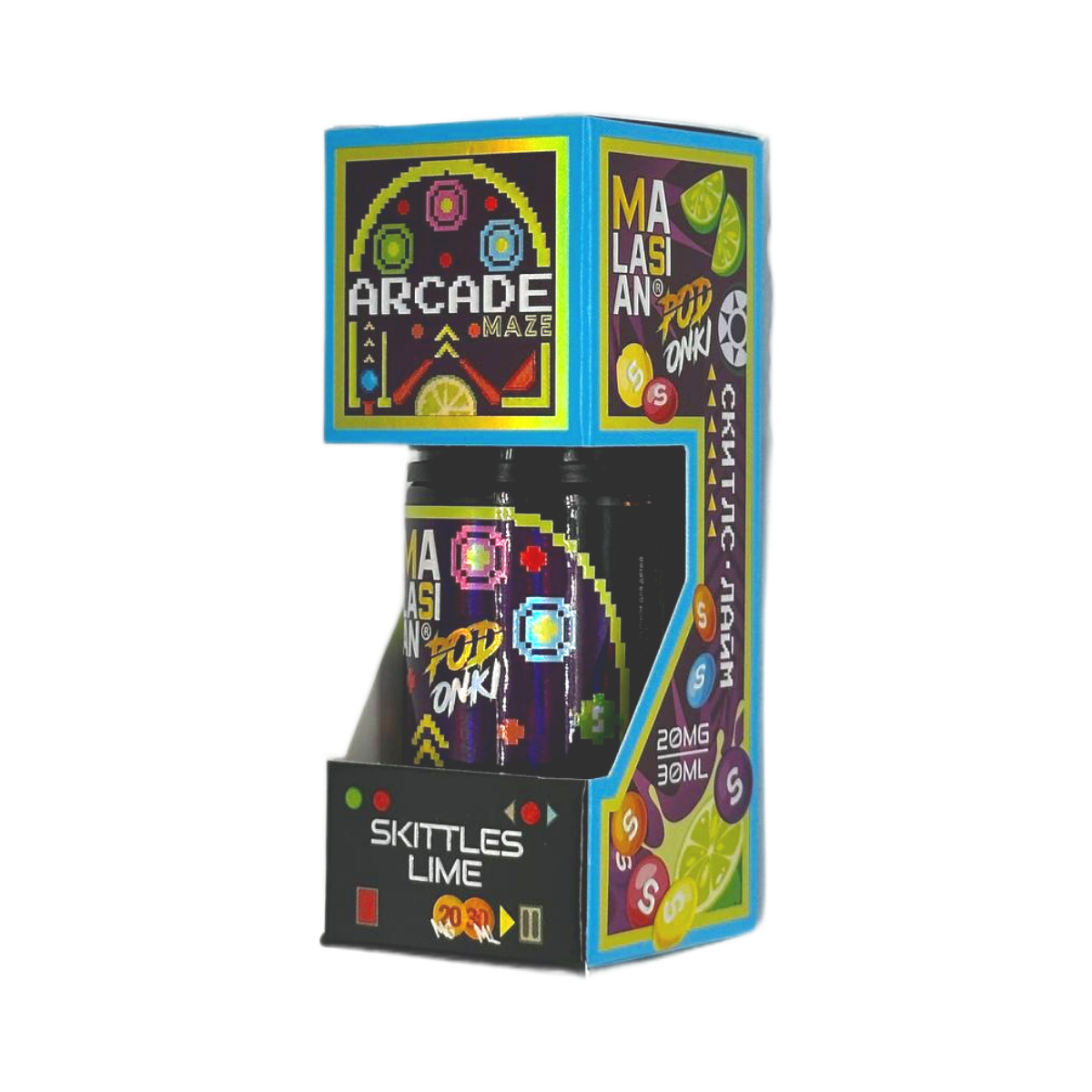 POD ONKI ARCADE Скитлз лайм 30мл.20мг.
