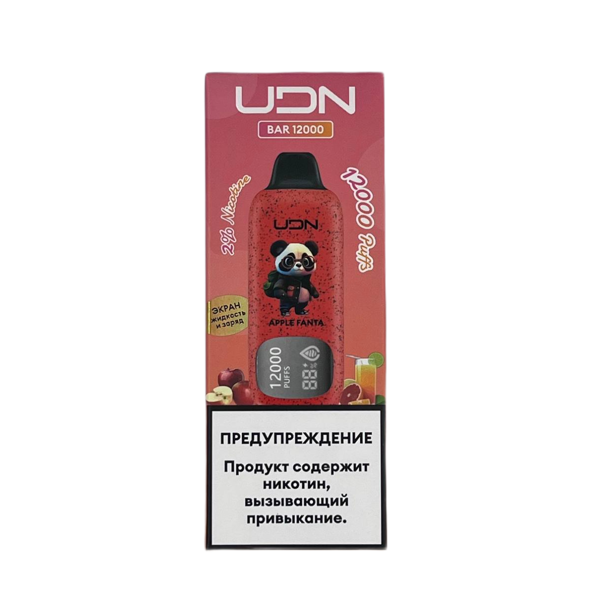 UDN BAR 12000 Яблочная фанта 2%