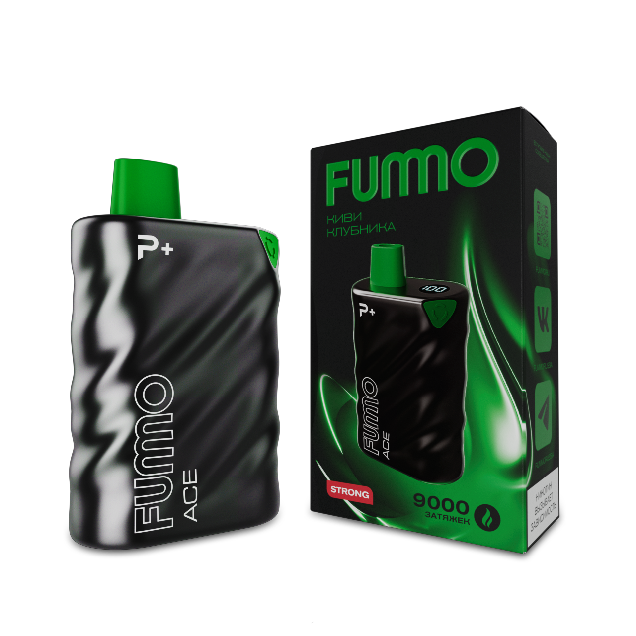 FUMMO ACE 9000 Киви клубника 2%