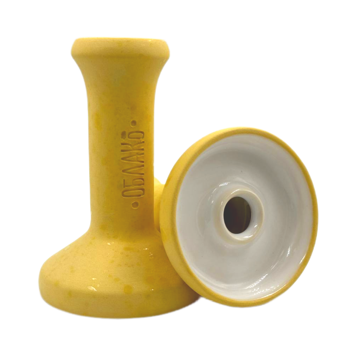 Кальянная чашка керамическая ОБЛАКО MONO Phunnel L желтый с белой
