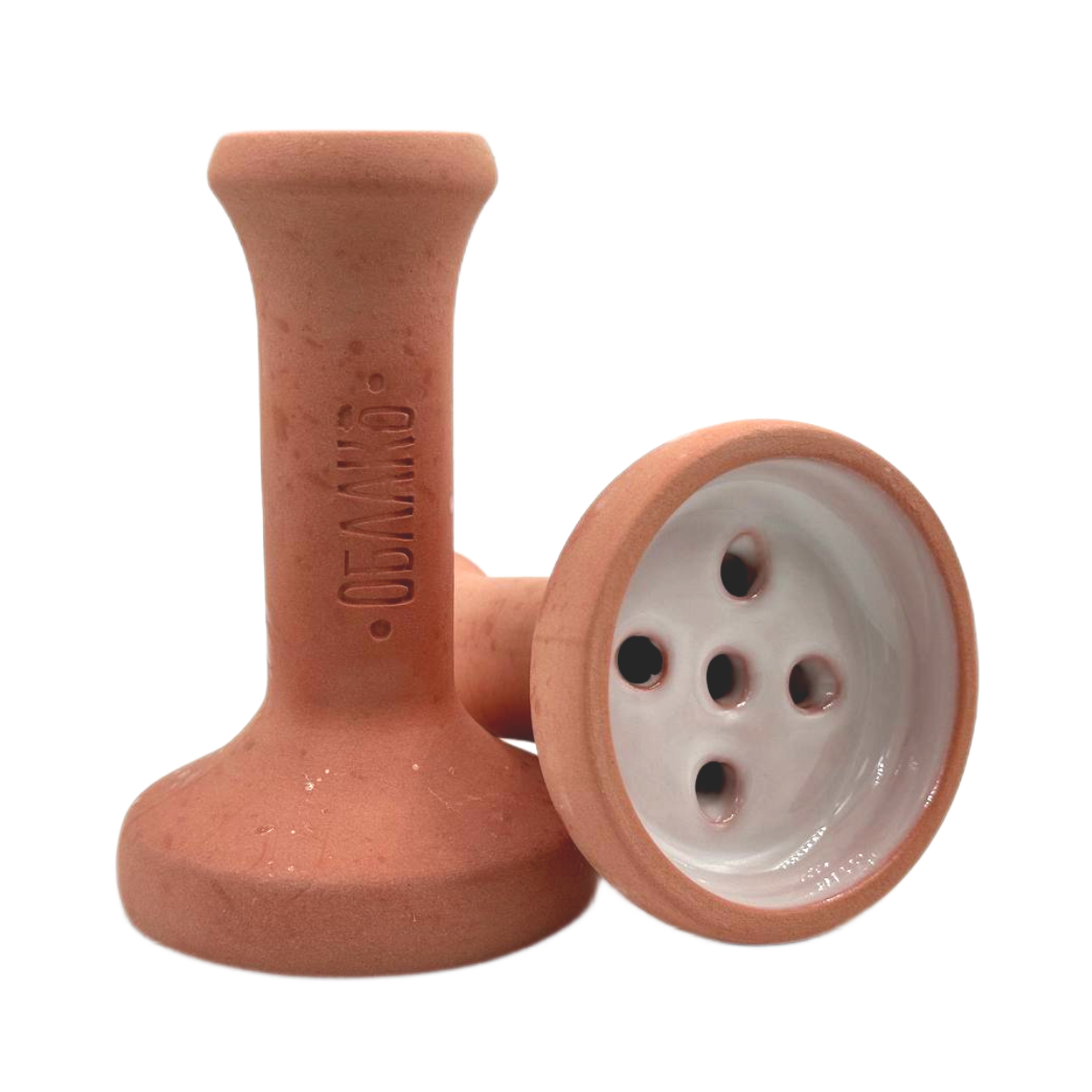 Кальянная чашка керамическая ОБЛАКО MONO Black розовый с белой