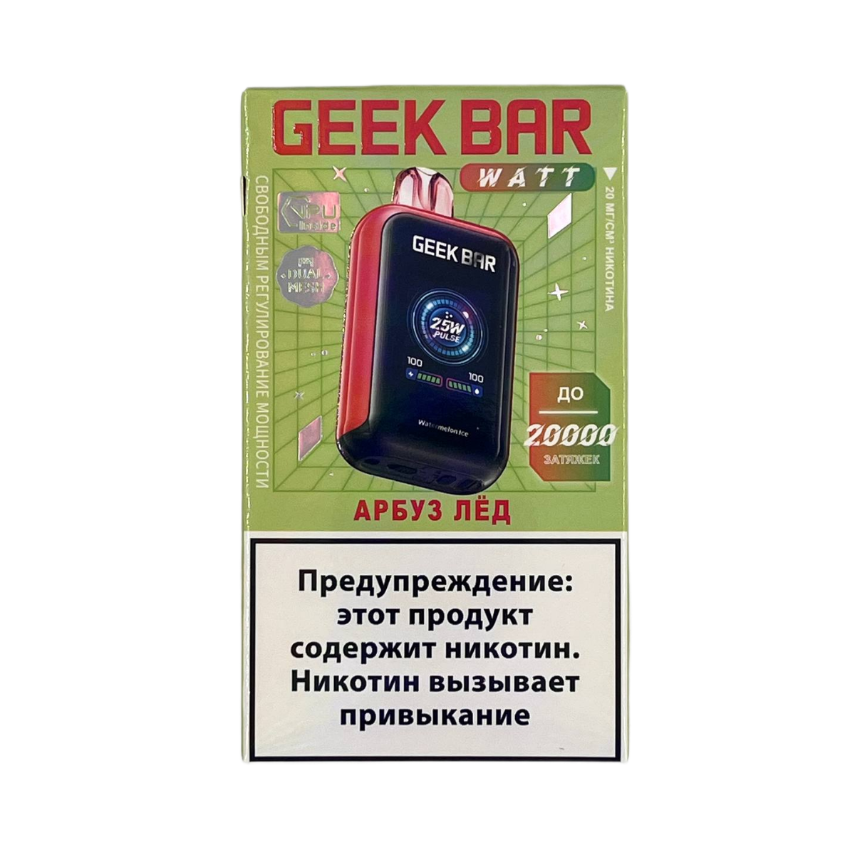 GEEK BAR WATT 20000 Арбуз лед 2%